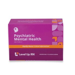 Level Up RN Psychiatric Mental Health Flashcards 3 Edition 2025